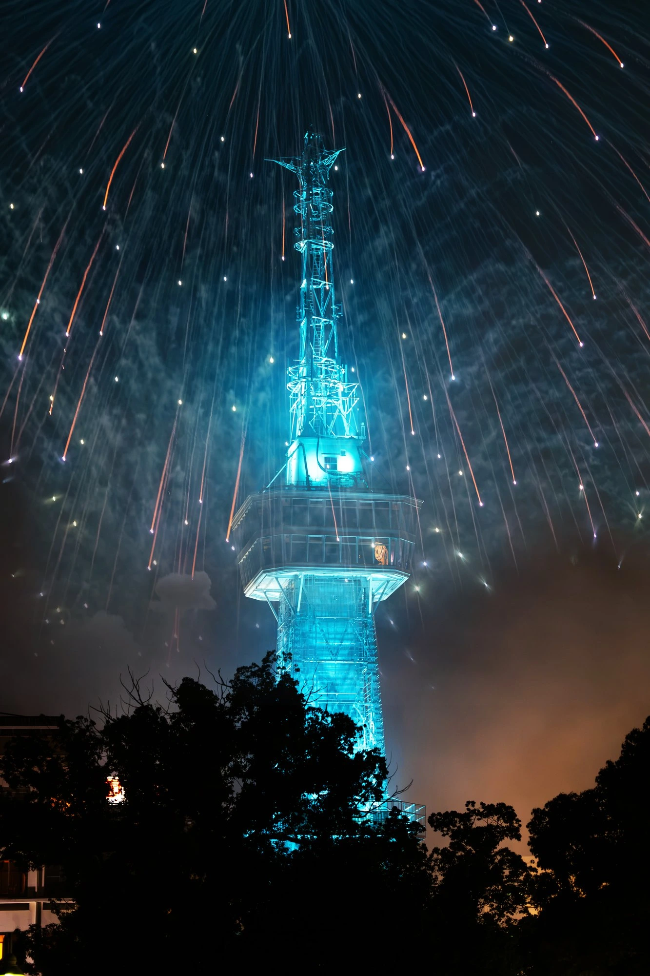 Beppu Tower Fireworks